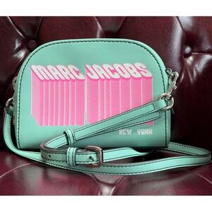 Marc Jacobs Playback Layers Logo Crossbody Retro Mint/Pink